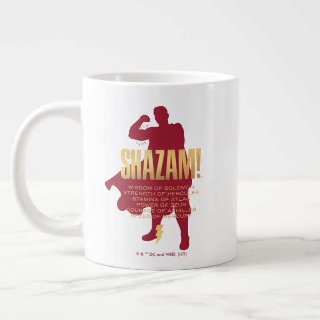 Grande Tasse SHAZAM ! Furie des dieux | Silhouette Flexante (Gauche)