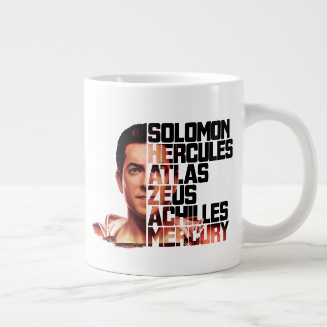 Grande Tasse SHAZAM ! | Shazam Closeup Acronyme graphique (Droite)