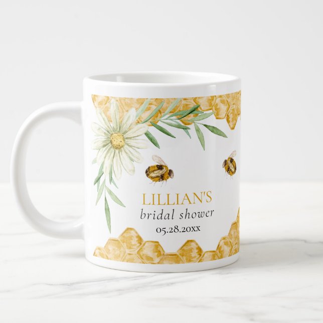 Grande Tasse She Found Her Honey Bee Bridal Shower Favor Giant (Gauche)