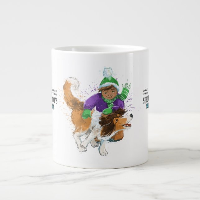 Grande Tasse Sheldon le Sheltie et son garçon (Devant)