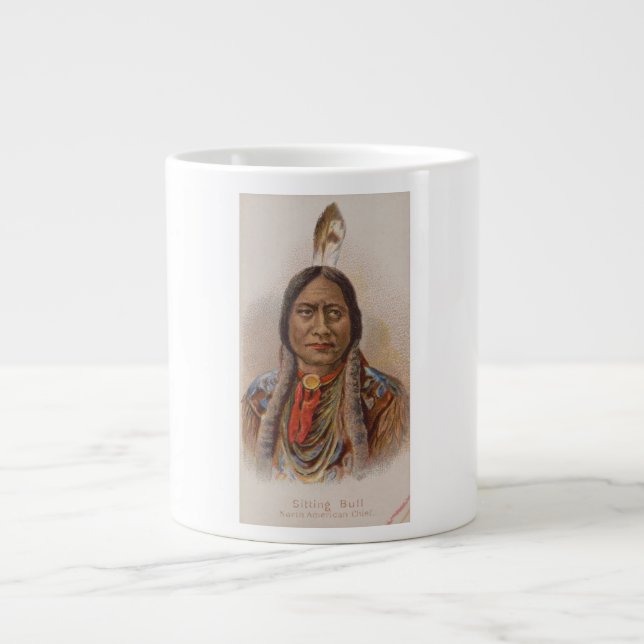 Grande Tasse Signaux de fumée : Lakota Indian Chief Sitting Bul (Devant)