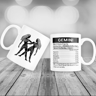Grande Tasse Signe Gemini Zodiac avec la valeur nutritive,