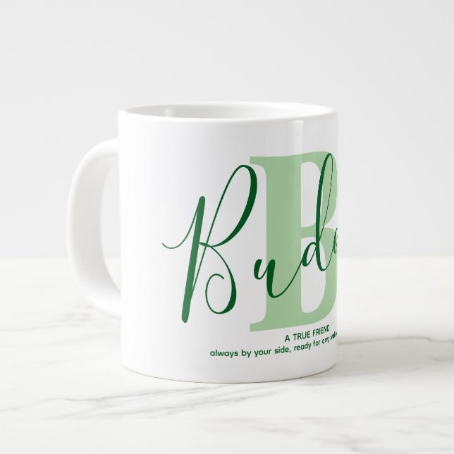 Grande Tasse Signification du nom de Buddy Monogramme Propriéta (Devant gauche)