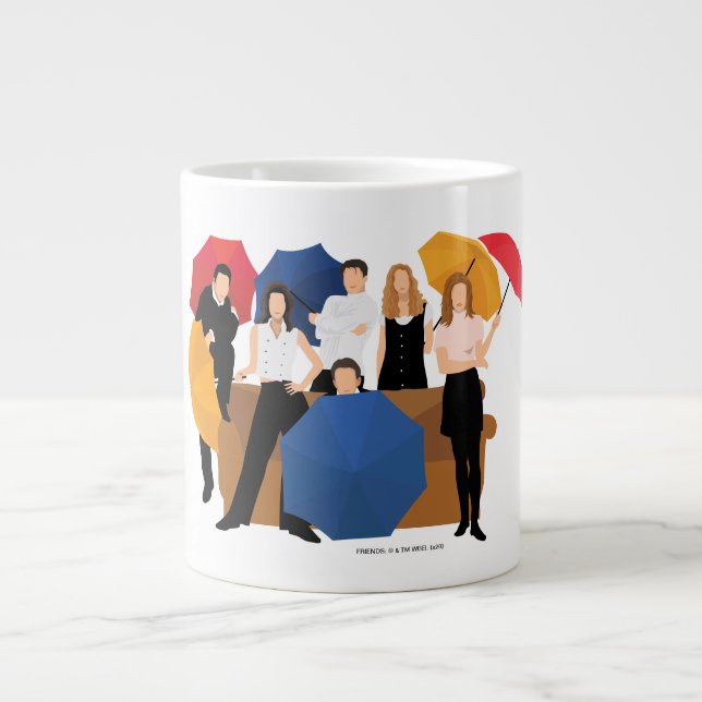 Grande Tasse Silhouette de caractères FRIENDS™ (Devant)
