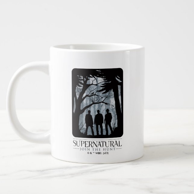 Grande Tasse Silhouette de la forêt surnaturelle (Gauche)