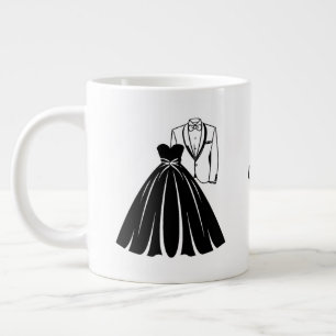 Grande Tasse Silhouette de la robe Mariage & Tux