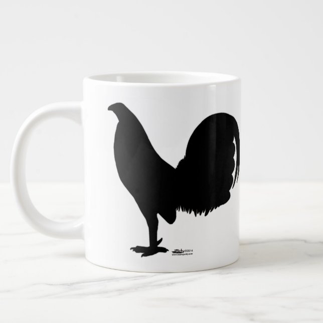 Grande Tasse Silhouette du coq de Gamecock (Gauche)