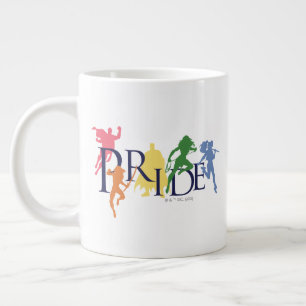Grande Tasse Silhouettes de personnage de la Ligue de la Justic