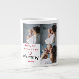Grande Tasse Simple & Chic Mother Days Cadeau Trois photos Coll