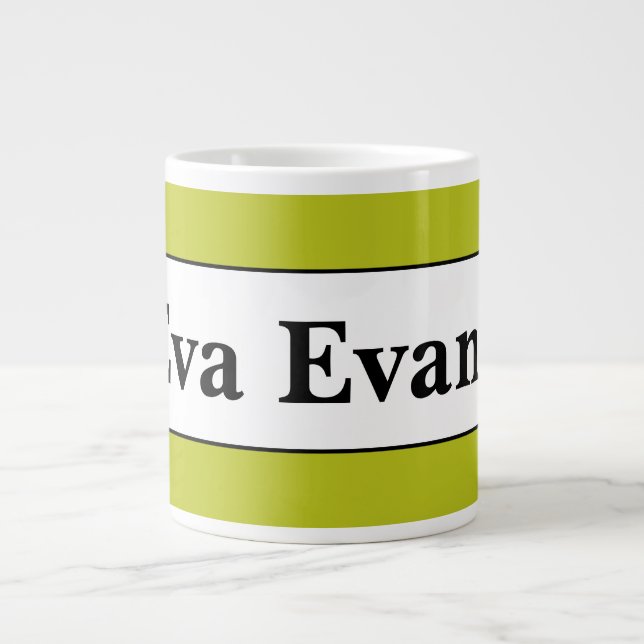 Grande Tasse Simple et élégant (Devant)