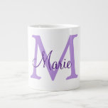 Grande Tasse simple minimal add name monogram pink red   throw<br><div class="desc">beautiful design</div>