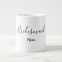 SIMPLE MINIMAL ajouter votre nom bridesmaid Co per