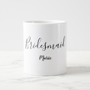 Grande Tasse SIMPLE MINIMAL ajouter votre nom bridesmaid Co per