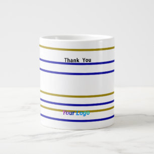Grande Tasse Simple minimaliste élégant merci élégante coutume 