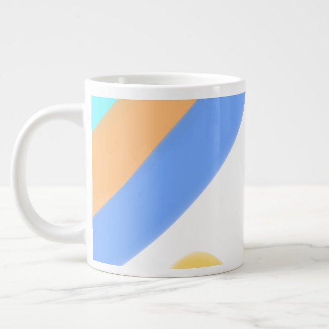 Grande Tasse simple minimum ajouter votre texte monogramme phot (Gauche)