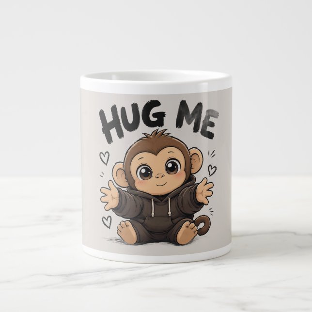 Grande Tasse Singe câlin (Devant)