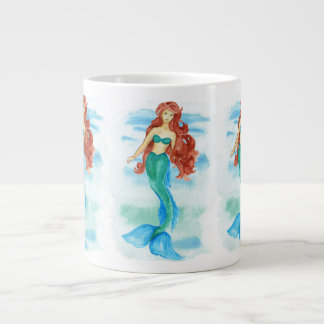 Grande Tasse Sirène aquarelle