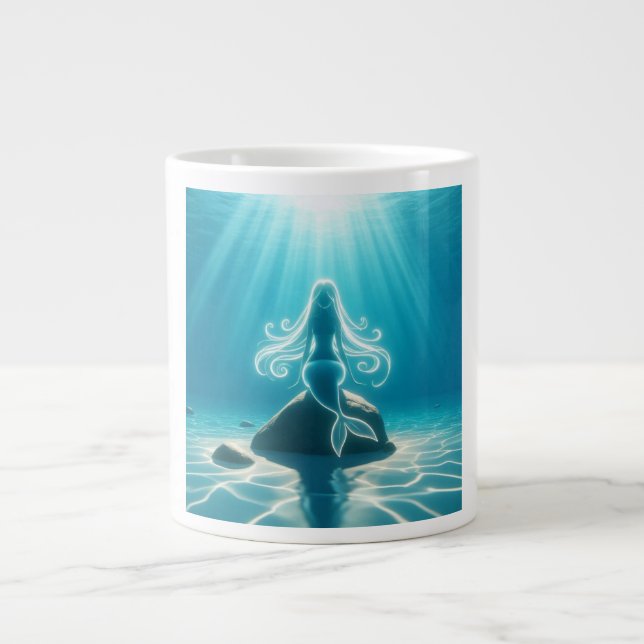 Grande Tasse Sirène sous-marine éclairée (Devant)