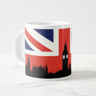 Grande Tasse Skyline de Londres  Le drapeau britannique