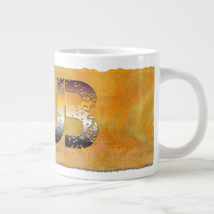 Grande Tasse SlipperyJoe's petit ours mot orange-brun pro