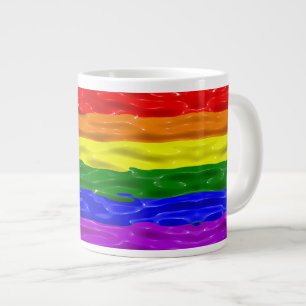 Grande Tasse SlipperyJoe's rainbow pride couleurs liquide brill