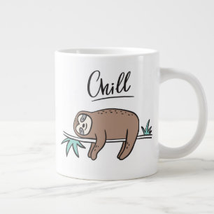 Grande Tasse Sloth raconte le froid