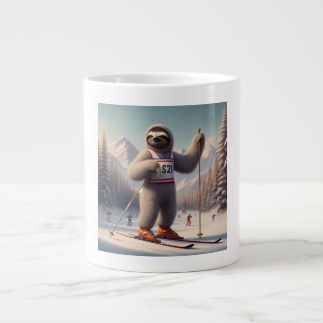 Grande Tasse Sloth Skiing (Devant)