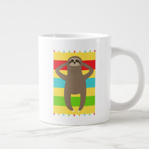 Grande Tasse Sloth Sur La Plage