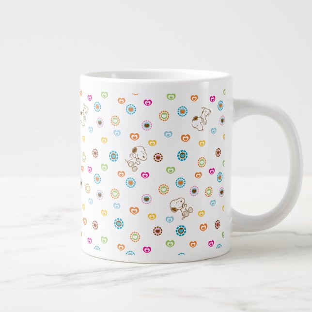 Grande Tasse Snoopy Colorful Hearts Motif (Droite)