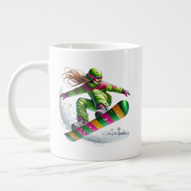 Grande Tasse Snowboarder Jumbo  (Gauche)
