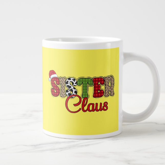 Grande Tasse Soeur Claus - Designs de Noël (Droite)