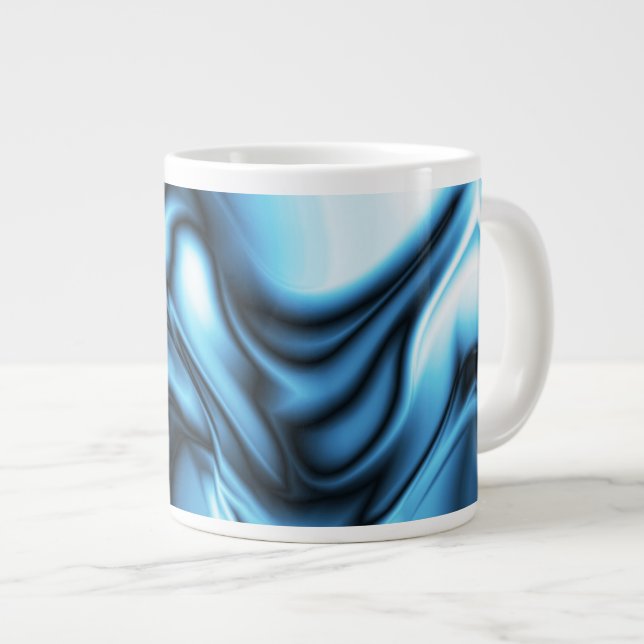 Grande Tasse Soie Bleue (Devant droit)