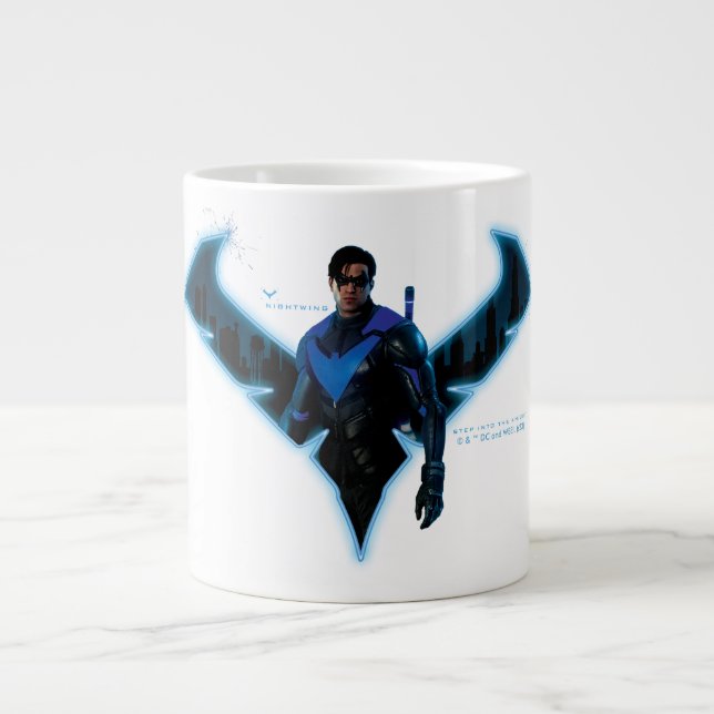 Grande Tasse Soirée Gotham Knights dans le logo (Devant)