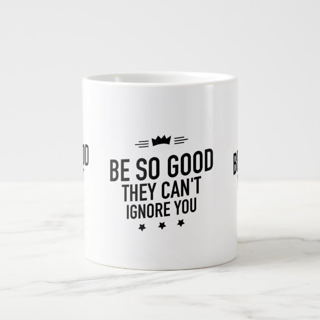 Grande Tasse Sois si bon noir (Devant)