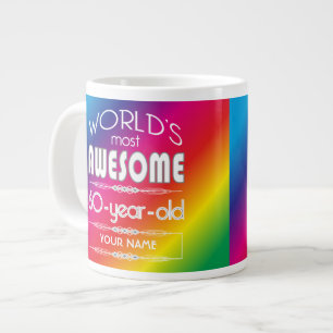 Grande Tasse soixantième Arc-en-ciel fabuleux des mondes