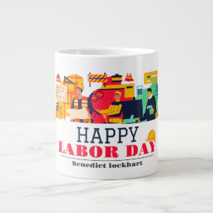Grande Tasse Solidarité Travailleur Unité Fête du Travail avec 