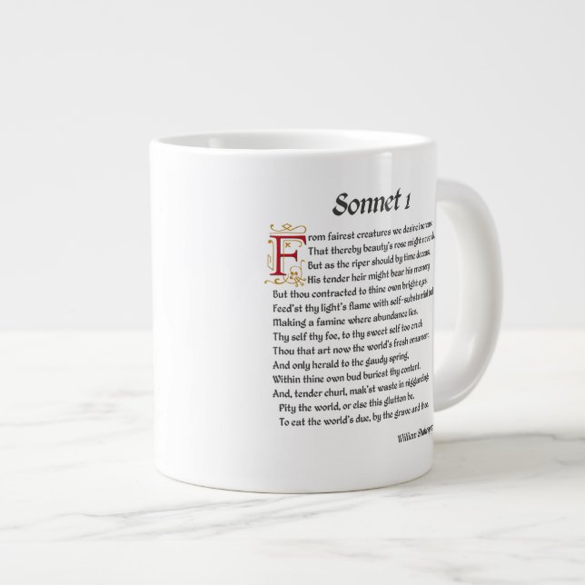 Grande Tasse Sonnet 1 (Devant droit)