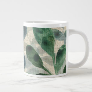 Grande Tasse Sophistication verdoyante - Feuilles tropicaux