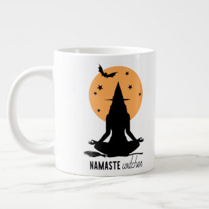 Grande Tasse Sorcière de yoga d'Halloween contemporaine
