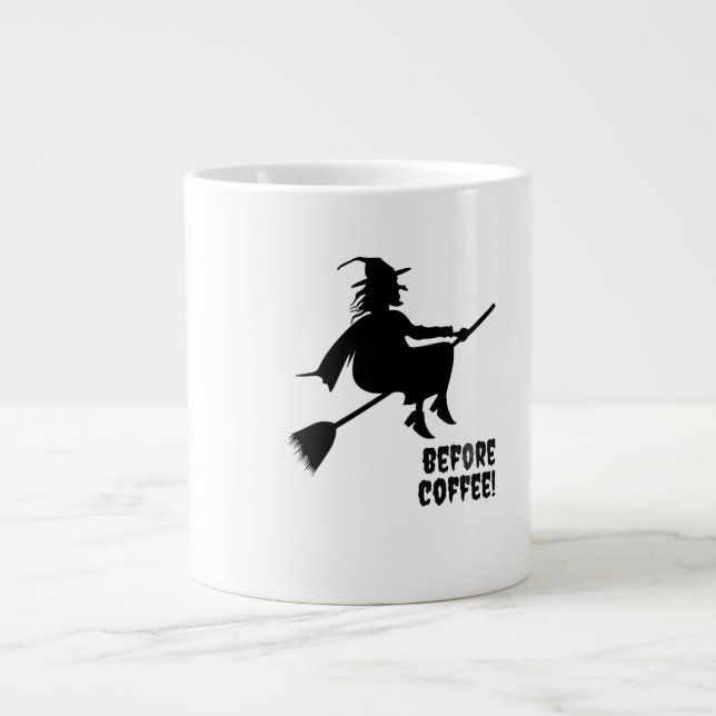 Grande Tasse Sorcière Mignonne Graphique Avant Café Halloween E (Devant)