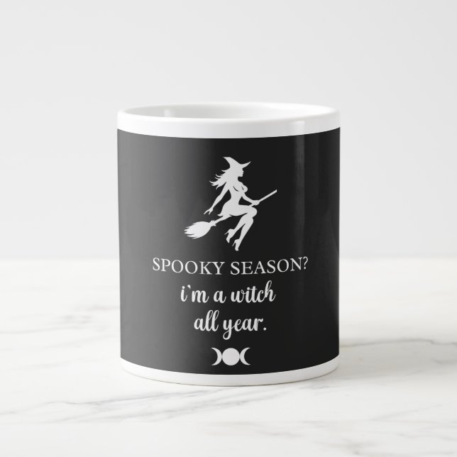 Grande Tasse sorcière toute l'année • cadeaux de sorcière  ||  (Devant)