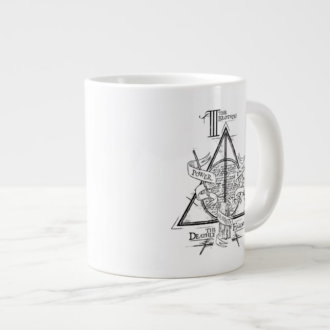 Grande Tasse Sort Harry Potter | RELIQUES DE LA MORT Graphique (Devant droit)