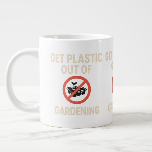 Grande Tasse Sortir le plastique du jardinage (Gauche)