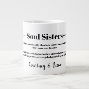 Grande Tasse Soul Soeurs Meilleur Ami BFF