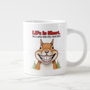 Grande Tasse Souriez Tandis Que Vous Avez Encore Des Dents Drôl