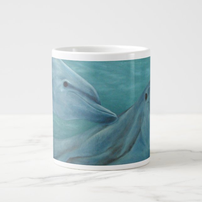 Grande Tasse Sourires de dauphin (Devant)