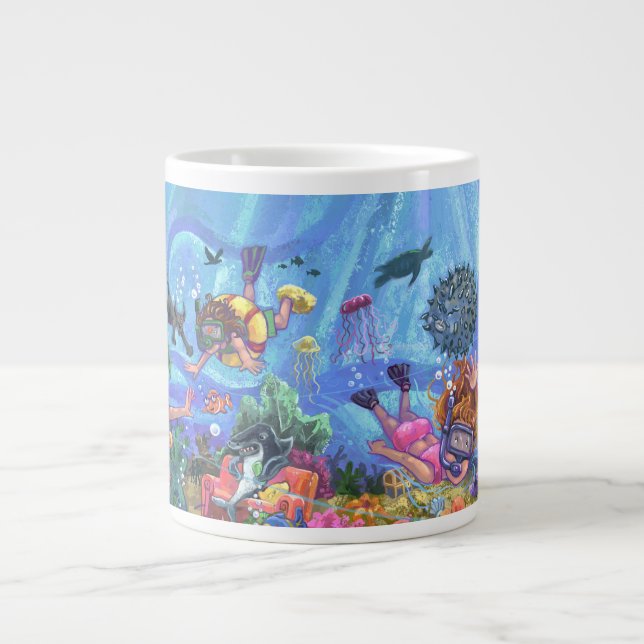 Grande Tasse Sous la mer (Devant)