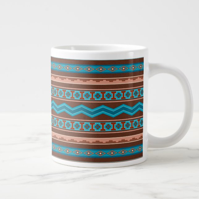 Grande Tasse Southwest Style Geometric Cameron Gorge Design (Droite)