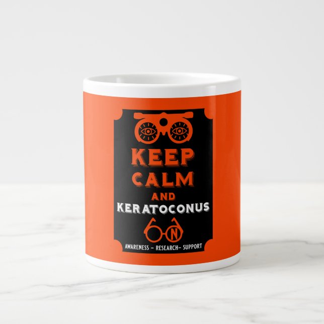 Grande Tasse Soutien Et Sensibilisation À Keratoconus (Devant)