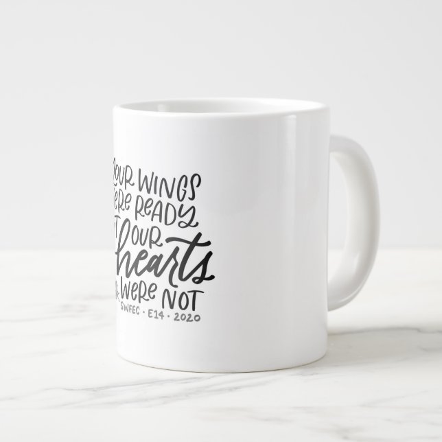 Grande Tasse Souvenir de la boue de jumbo E14 (Devant droit)